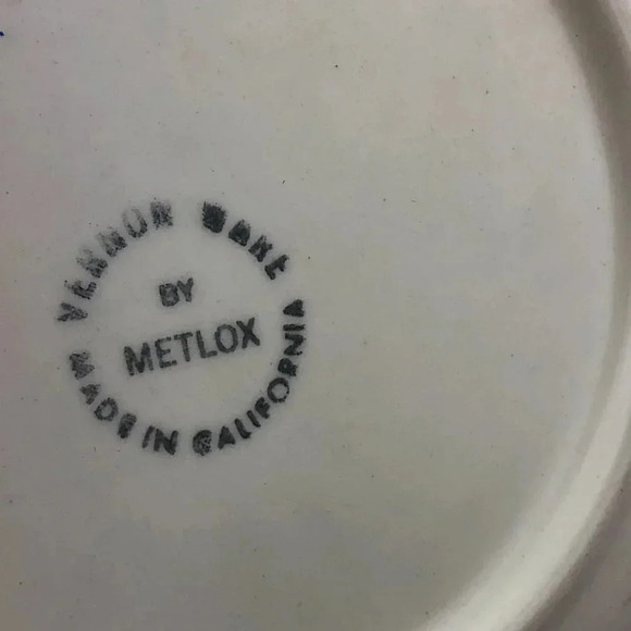 Metlox vernon bake salad dessert plates - Picture 5 of 7